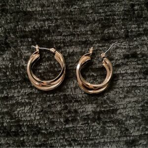 Anne Klein Gold-Tone Hoop Earrings